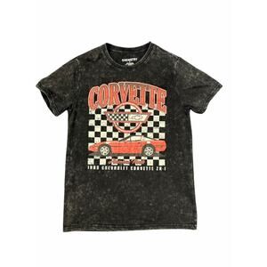 Corvette Chemistry 1989 ZR1  Tshirt Mens Size Small Black Distressed 100% Cotton